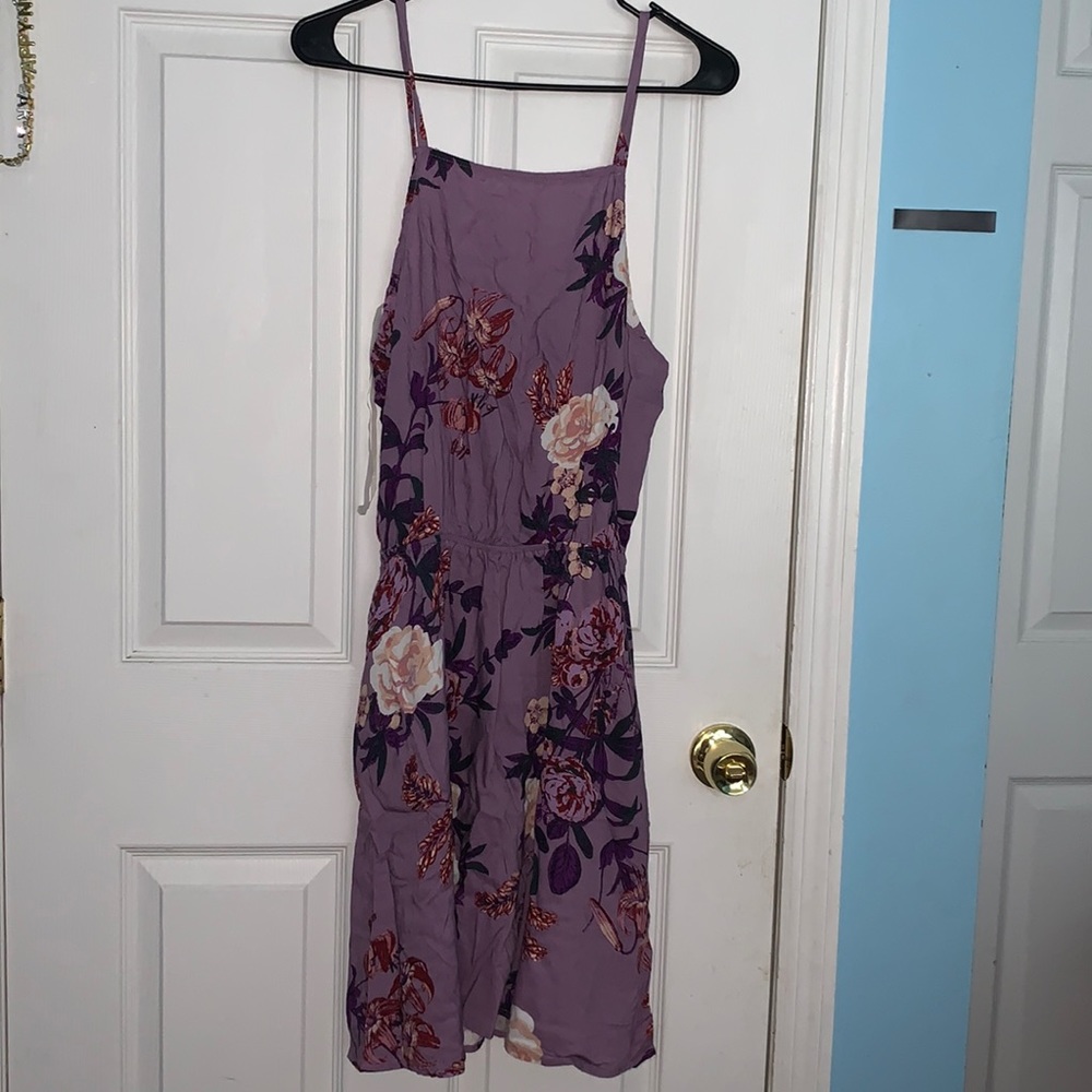 NWOT Floral Halter Dress